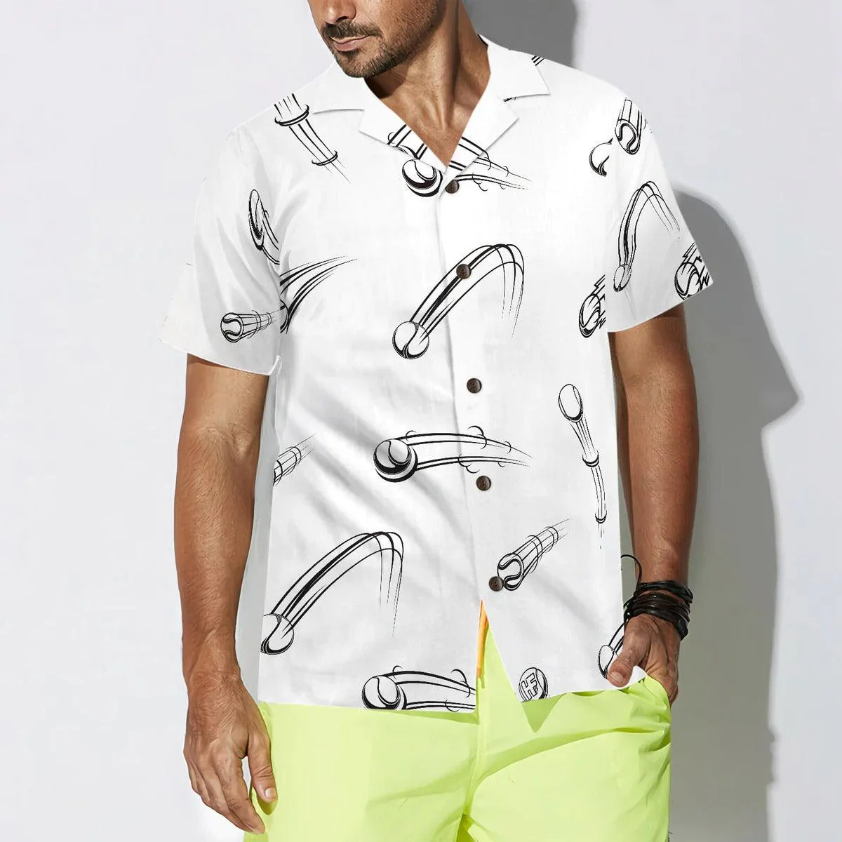 Tennis Aloha Hawaiian Shirt, Tennis Ball Seamless Aloha Hawaiian Shirt, Tennis Hawaiian Shirt For Summer - Perfect Gift For Men, Women, Tennis Lover - Image 4