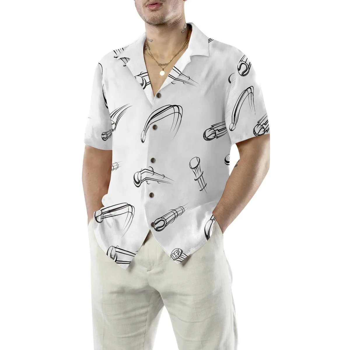 Tennis Aloha Hawaiian Shirt, Tennis Ball Seamless Aloha Hawaiian Shirt, Tennis Hawaiian Shirt For Summer - Perfect Gift For Men, Women, Tennis Lover - Image 5