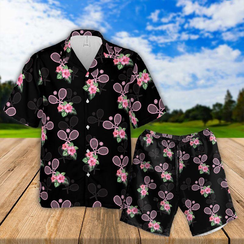 Tennis Aloha Hawaiian Shirts For Summer, Tropical Sports Hawaiian Shirt For Men Women Clothing, Perfect Gift For Friend, Family, Tennis Lovers