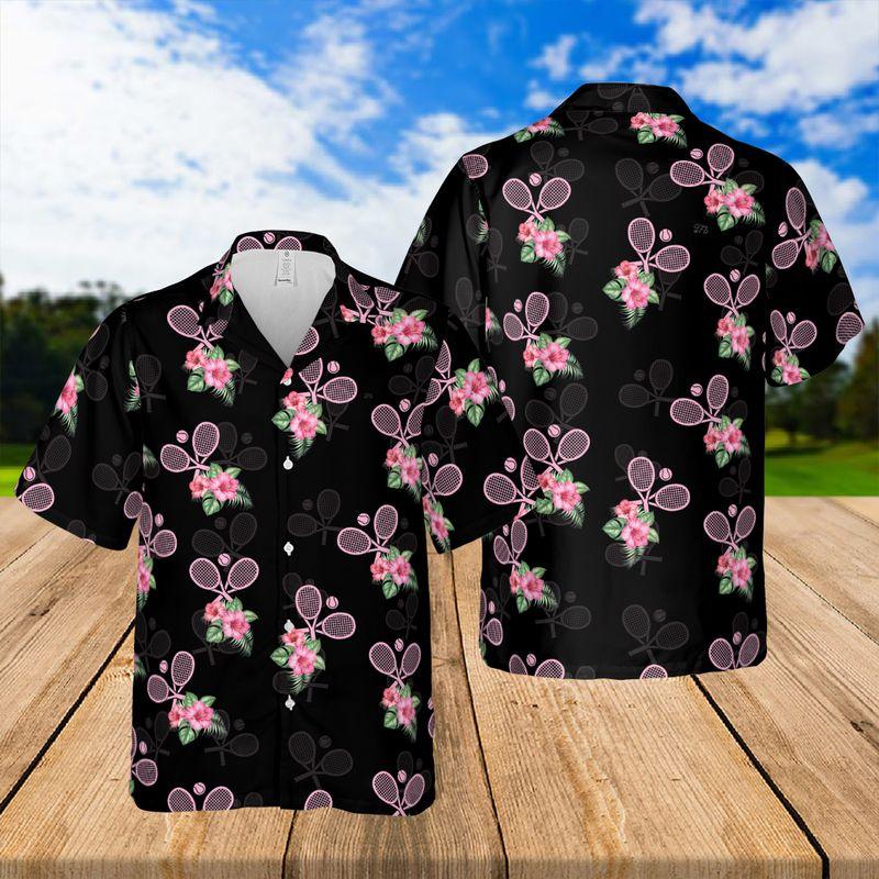 Tennis Aloha Hawaiian Shirts For Summer, Tropical Sports Hawaiian Shirt For Men Women Clothing, Perfect Gift For Friend, Family, Tennis Lovers - Image 2
