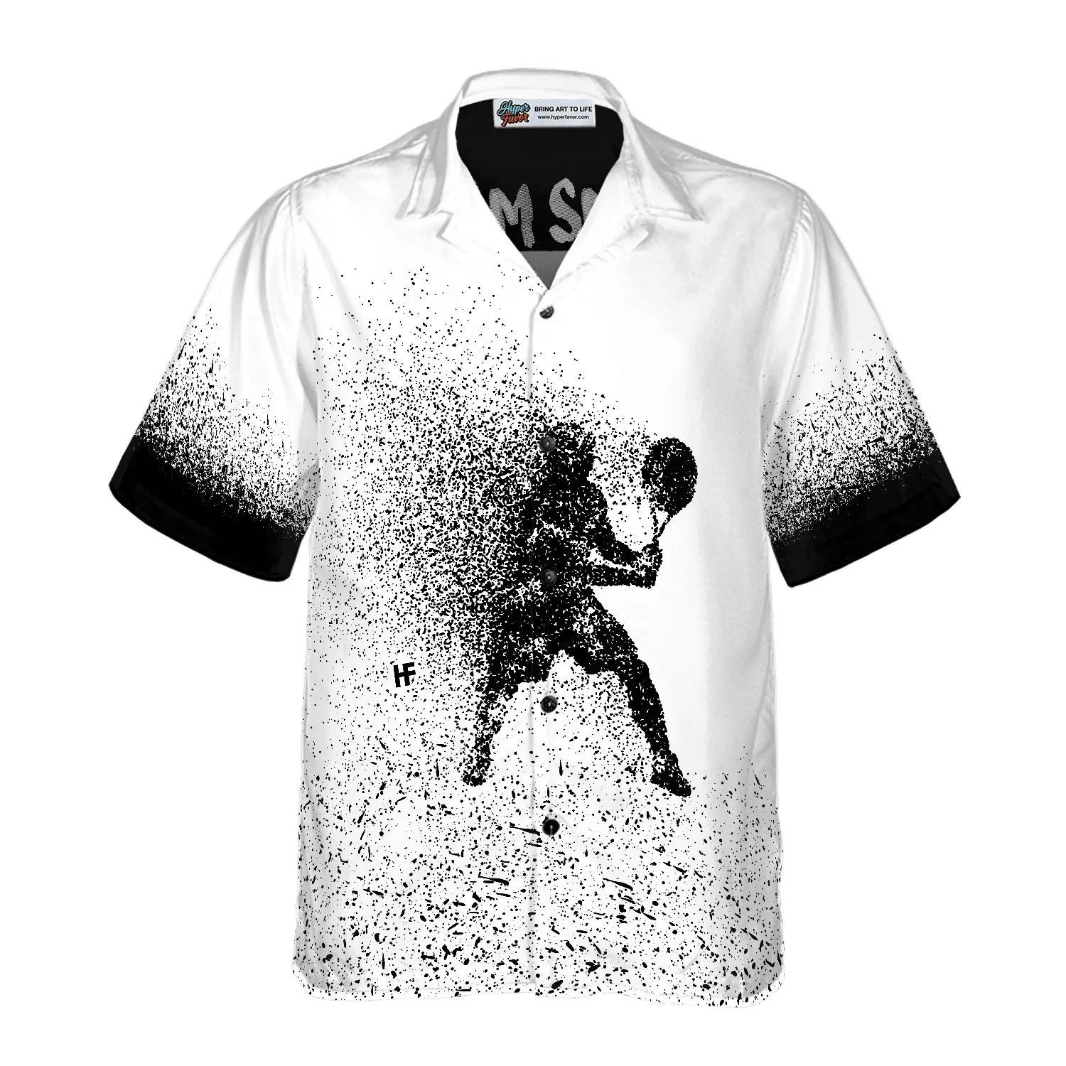 Tennis Hawaiian Shirt Black And White Custom Name, Colorful Summer Personalized Aloha Shirt For Men Women, Perfect Gift For Friend, Tennis Lover - Image 3