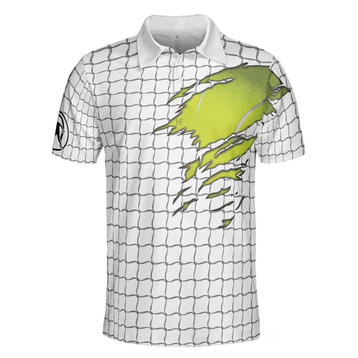 Tennis Men Polo Shirt, Check Pattern Tennis Print Shirt, Gift For Stylish Tennis Players - Best Polo Shirt For Men, Tennis Players - Image 3