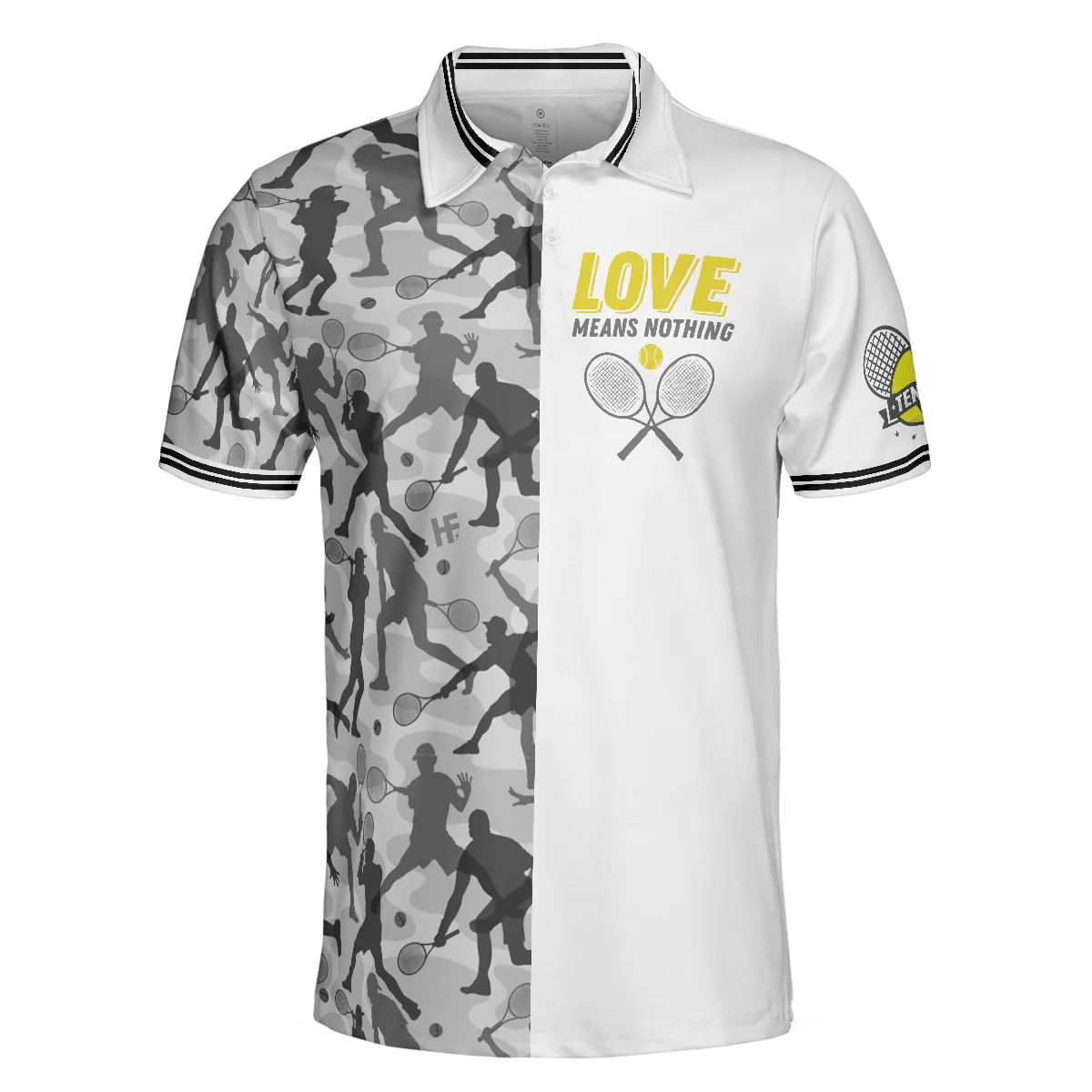 Tennis Men Polo Shirt, Eat Sleep Tennis Repeat Shirt For Male Players, Best Tennis Themed Polo Shirt, Tennis Gift For Men - Image 3