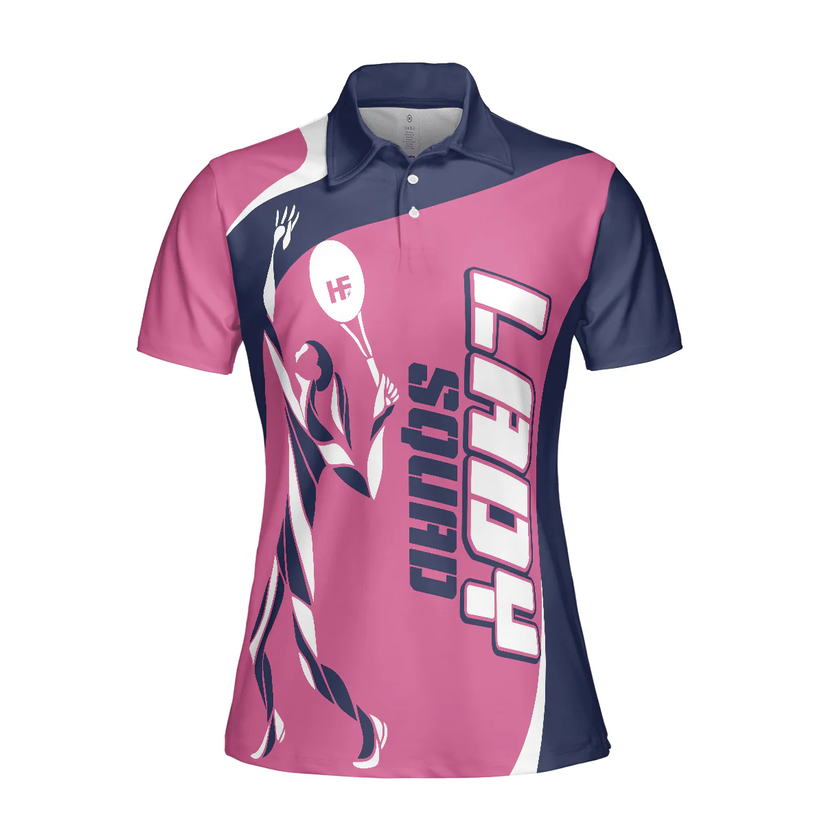 Tennis Women Polo Shirt, Pink Lady Squad Women Polo Shirts - Perfect Gift For Female, Ladies, Tennis Players, Tennis Lovers - Image 3