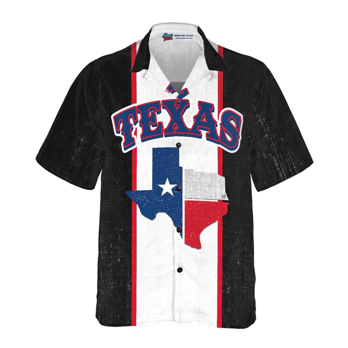 Texas Map Hawaiian Shirt, Texas Flag Pattern Aloha Hawaiian Shirt, State Of Texas Map Hawaiian Shirt For Summer - Perfect Gift For Men, Women, Friend - Image 2