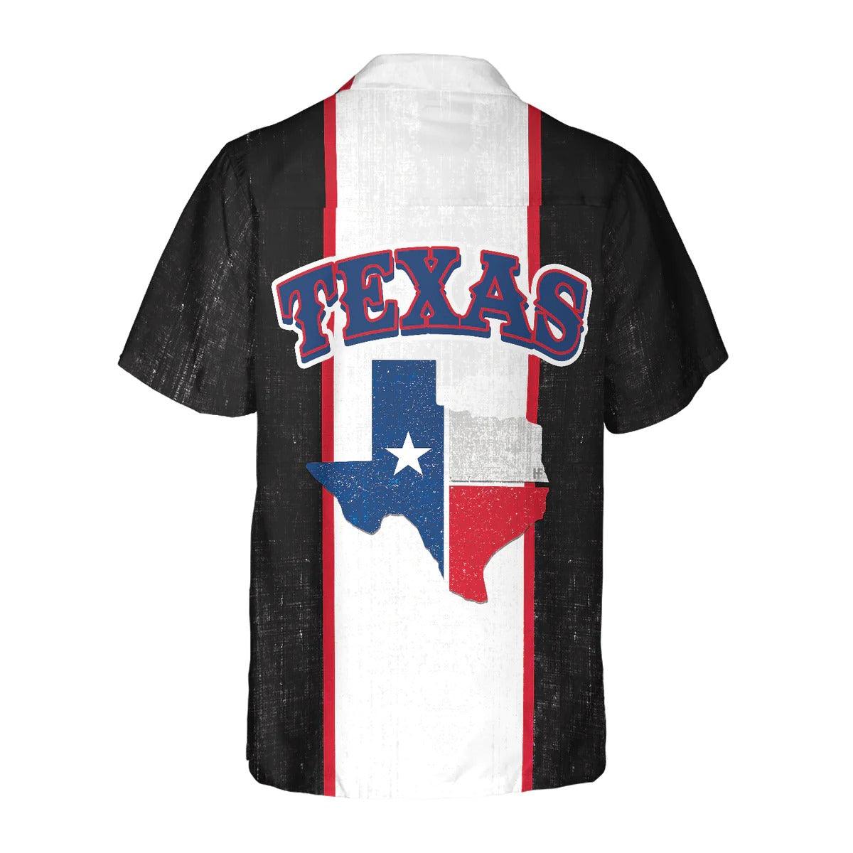 Texas Map Hawaiian Shirt, Texas Flag Pattern Aloha Hawaiian Shirt, State Of Texas Map Hawaiian Shirt For Summer - Perfect Gift For Men, Women, Friend - Image 3