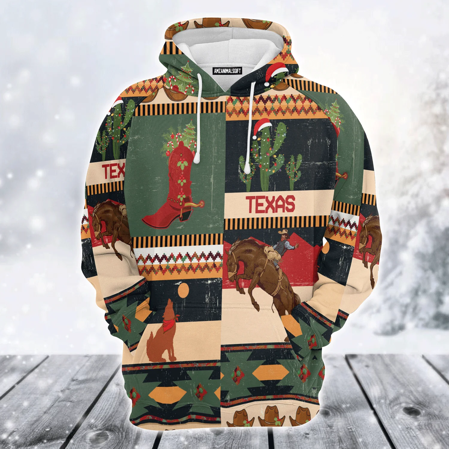 Texas Premium Christmas Hoodie, Texas Christmas Unisex Hoodie For Men & Women - Perfect Gift For Texas Lover, Christmas, Friends, Family