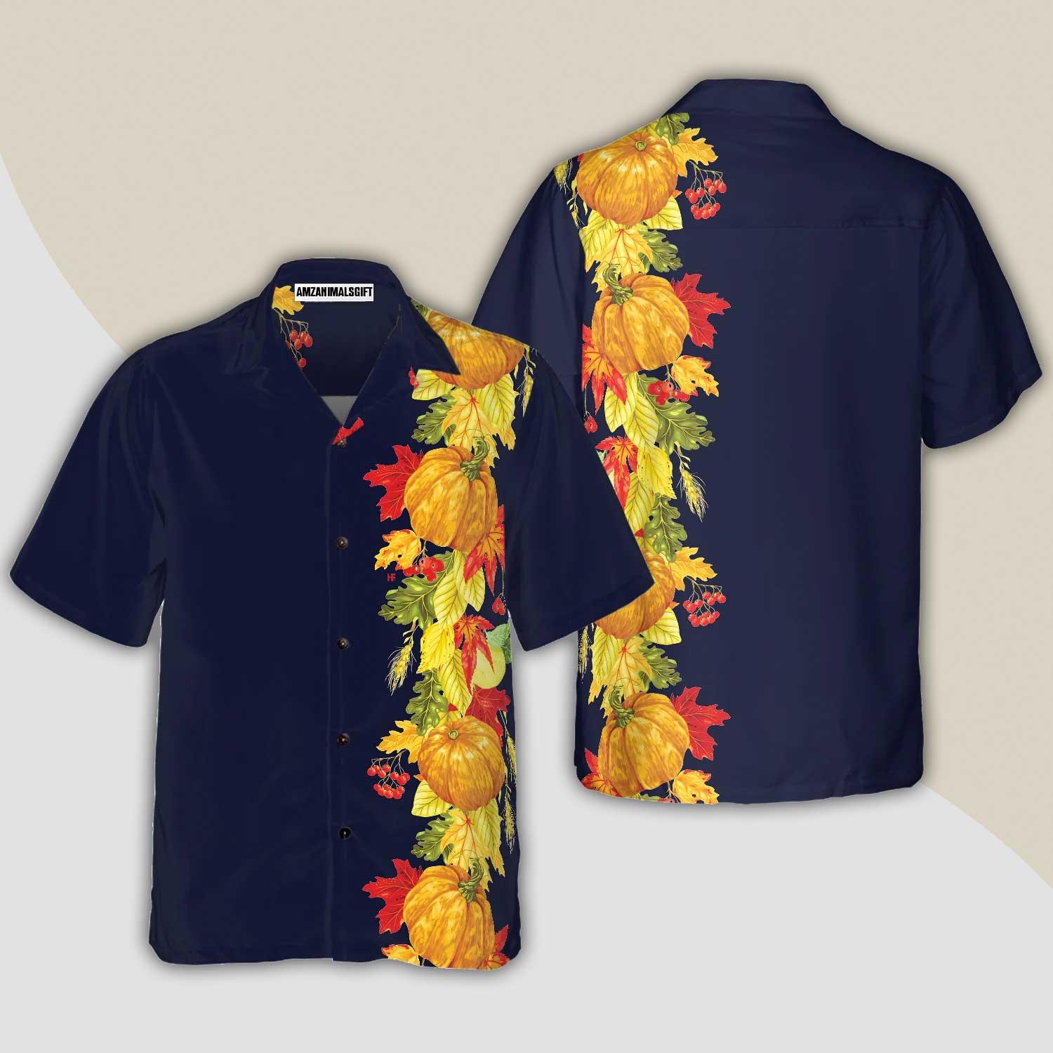 Thanksgiving Harvest Season Elements Hawaiian Shirt - Perfect Gift For Lover, Friend, Family