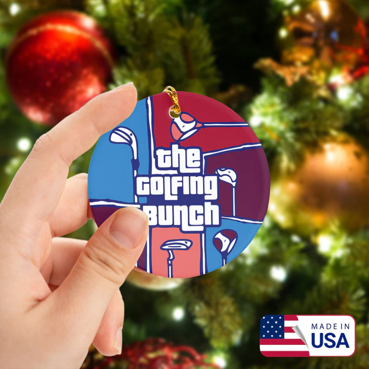 The Golfing Bunch Golf Ceramic Ornament - Best Gift For Golf Lovers, New Year, Christmas - Image 2