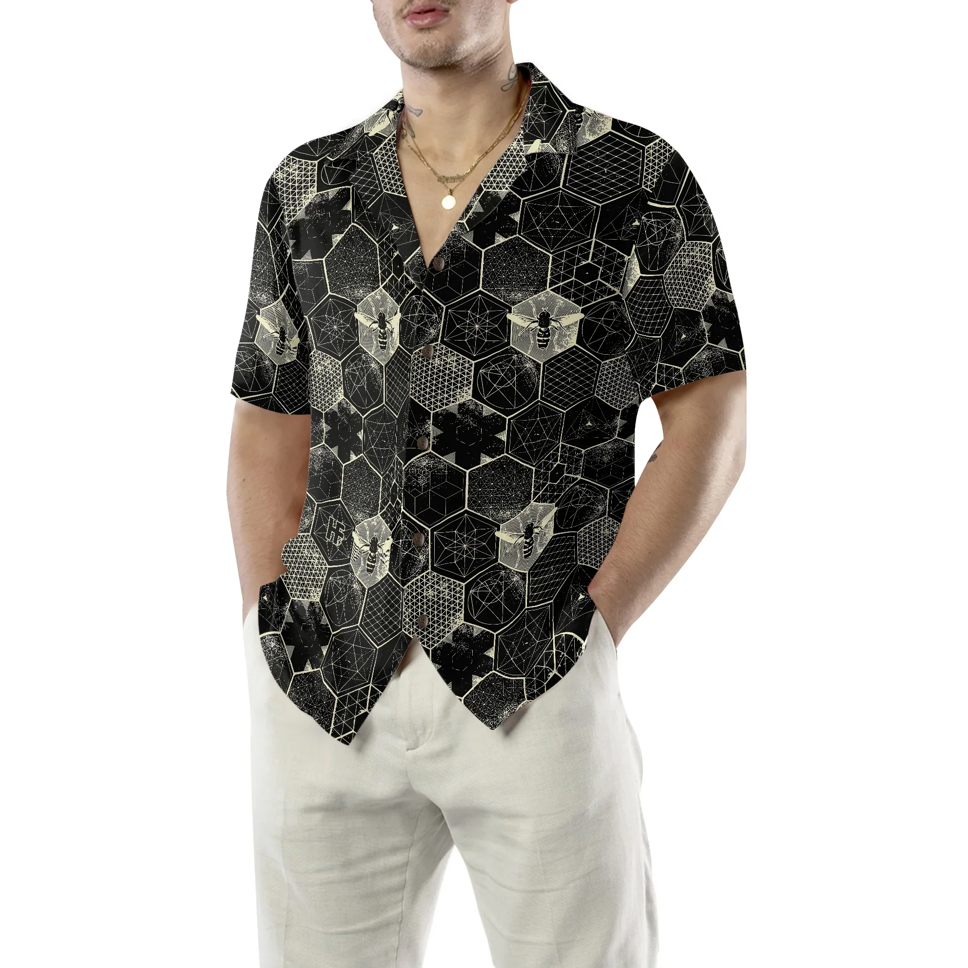 The Honeycomb Conjecture Hawaiian Shirt, Summer Animals Aloha Shirts For Men Women, Perfect Gift For Husband, Wife, Boyfriend, Friend - Image 6