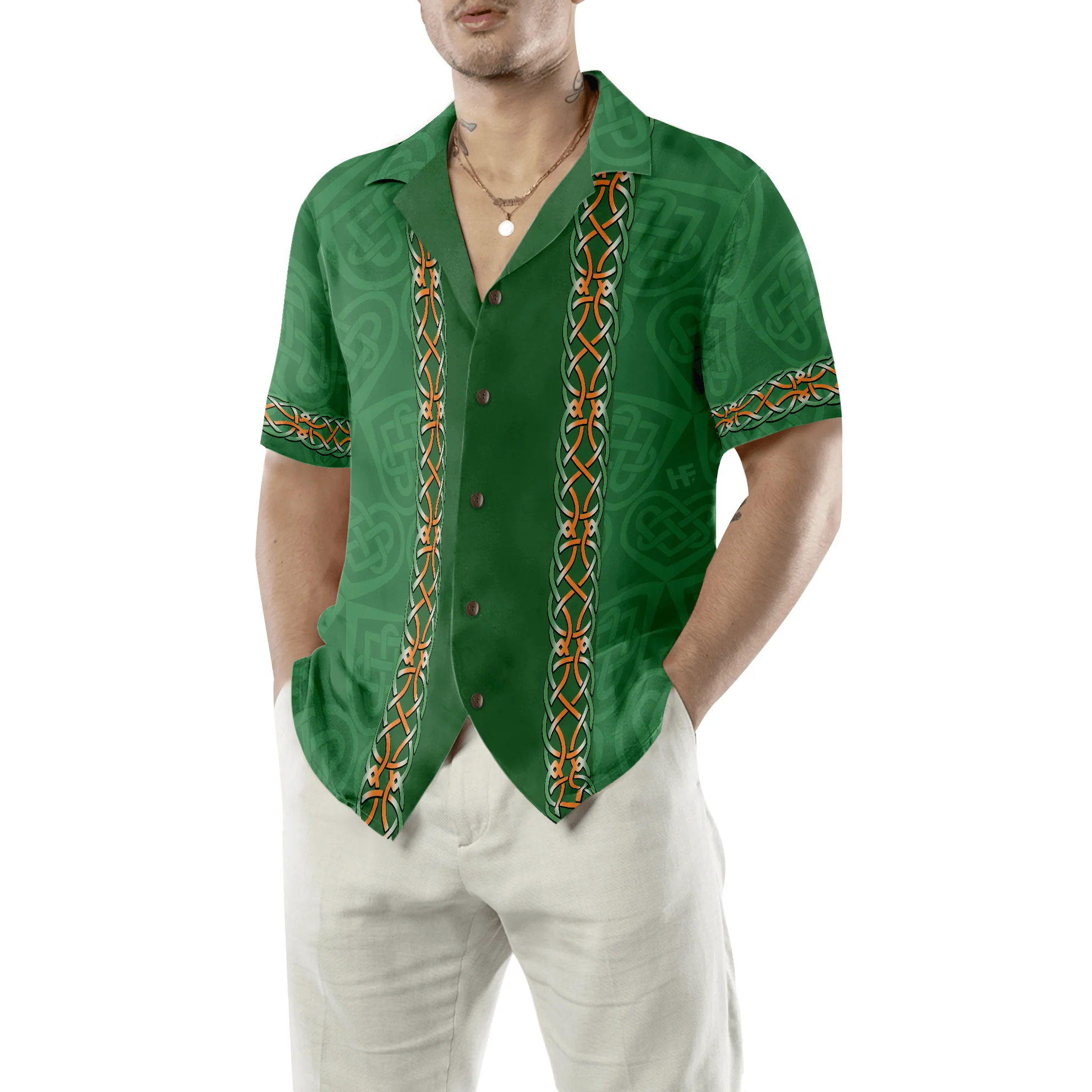 There’s A Little Bit Of Irish In Me Ireland Hawaiian Shirt, Colorful Summer Aloha Shirts For Men Women, Gift For Husband, Wife, Friend, Family - Image 6