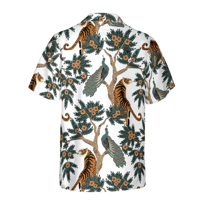 Tiger Hawaiian Shirt, Tropical Summer, Tiger Life Aloha Shirt For Men - Perfect Gift For Husband, Boyfriend, Friend, Family - Image 2