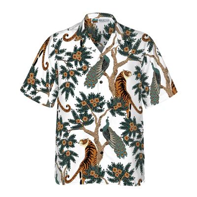 Tiger Hawaiian Shirt, Tropical Summer, Tiger Life Aloha Shirt For Men - Perfect Gift For Husband, Boyfriend, Friend, Family - Image 3