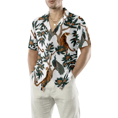 Tiger Hawaiian Shirt, Tropical Summer, Tiger Life Aloha Shirt For Men - Perfect Gift For Husband, Boyfriend, Friend, Family - Image 4