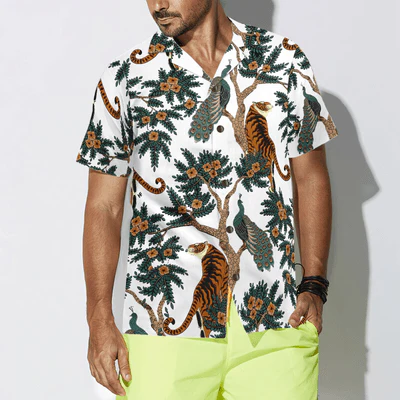 Tiger Hawaiian Shirt, Tropical Summer, Tiger Life Aloha Shirt For Men - Perfect Gift For Husband, Boyfriend, Friend, Family - Image 5