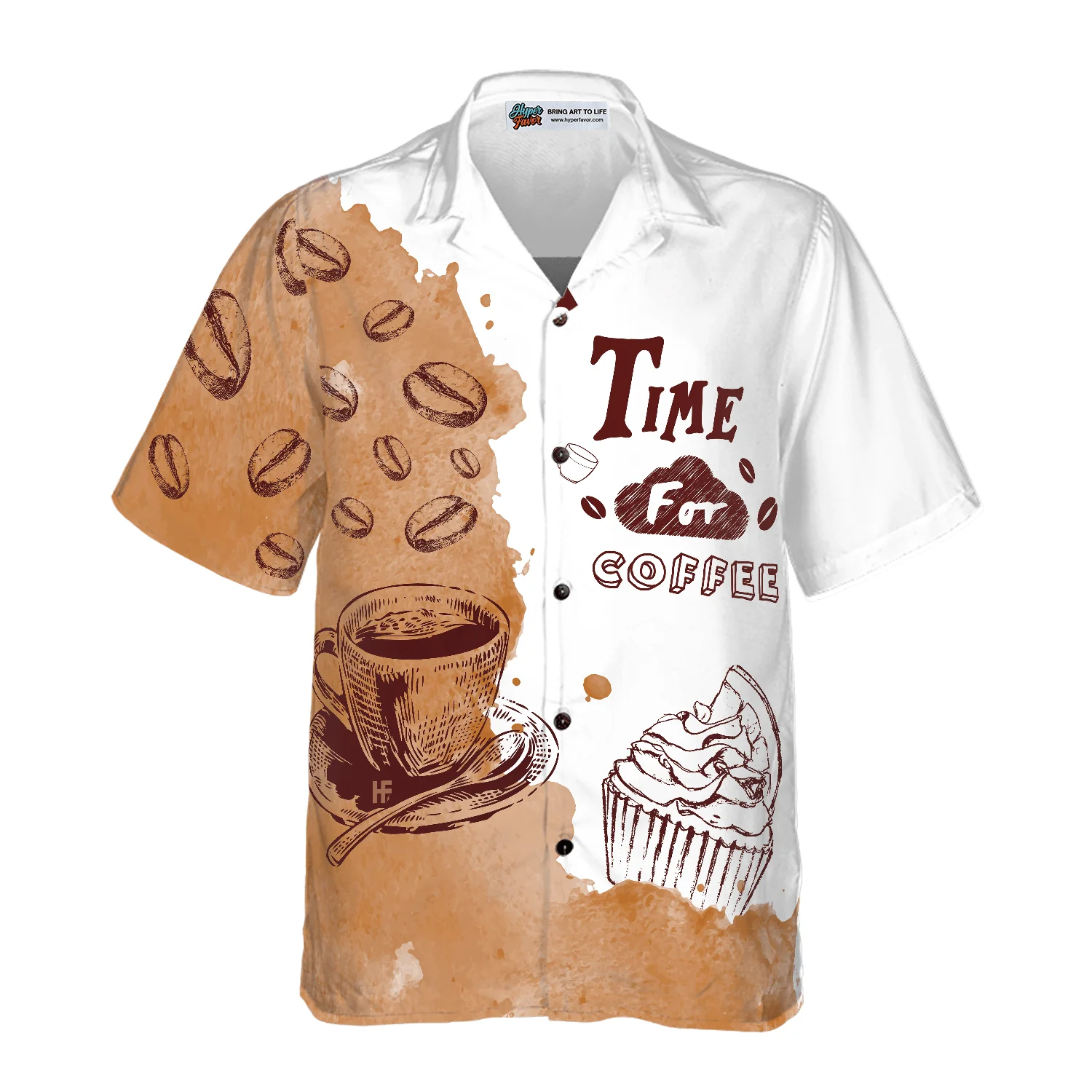 Time For Coffee Hawaiian Shirt, Colorful Summer Aloha Shirt For Men Women, Perfect Gift For Friend, Team, Coffee Lovers - Image 4