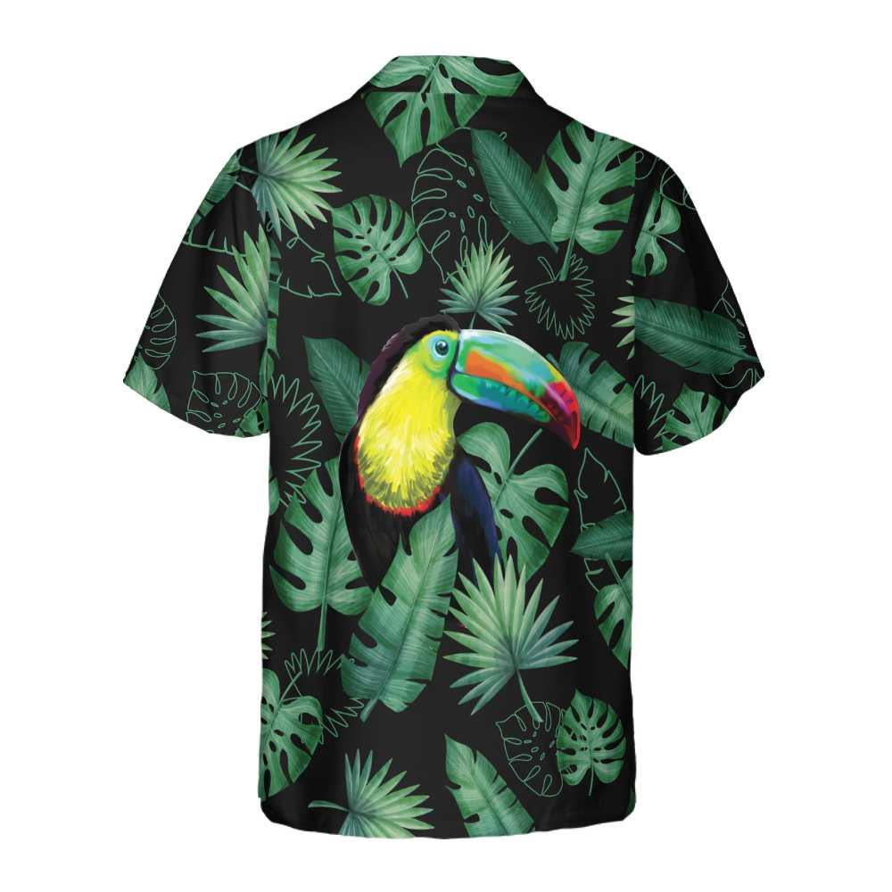 Toucan In The Forest Aloha Hawaiian Shirt For Summer, Cool Tropical Toucan Hawaiian Shirt For Men Women Adults, Best Gift For Friend, Toucan Lovers - Image 3