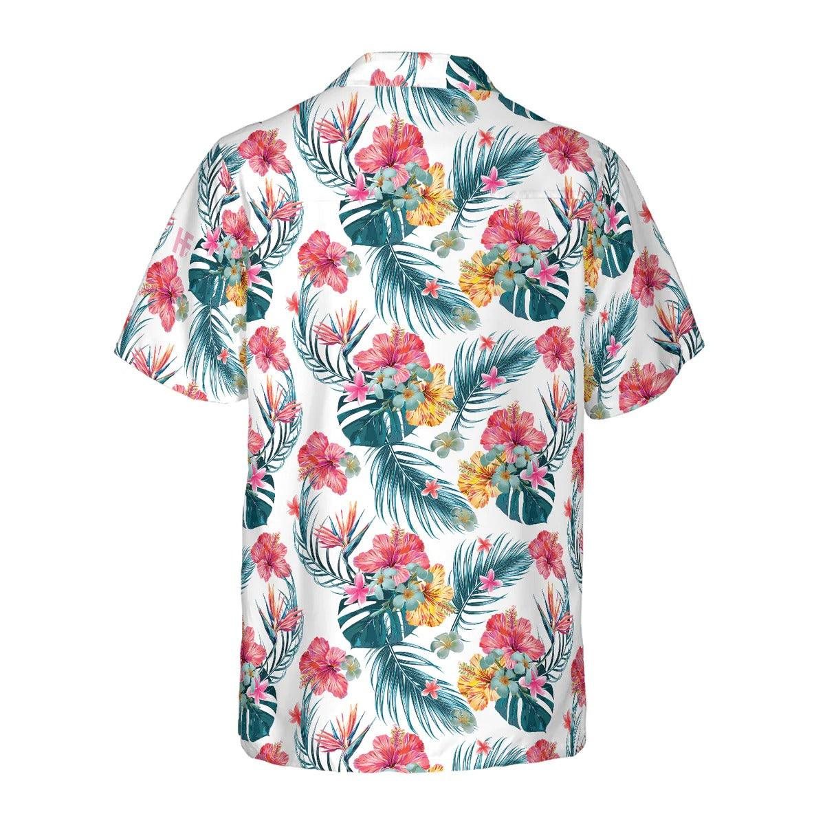 Tropical Flower Hawaiian Shirt, Flower Hawaiian Shirt, Tropical Aloha Shirt For Men Women, Perfect Gift For Husband, Wife, Friend, Family - Image 3