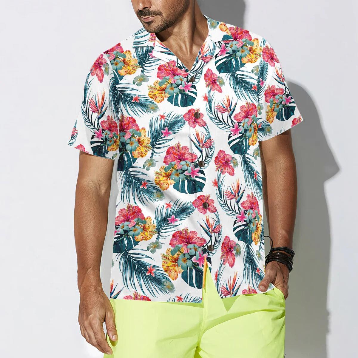 Tropical Flower Hawaiian Shirt, Flower Hawaiian Shirt, Tropical Aloha Shirt For Men Women, Perfect Gift For Husband, Wife, Friend, Family - Image 5