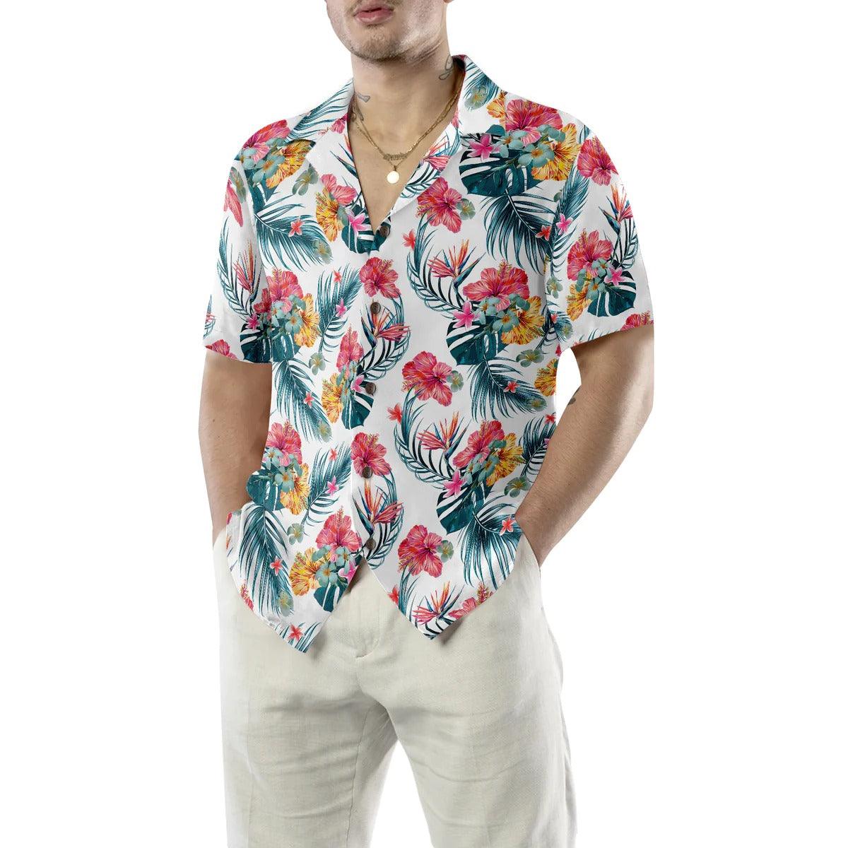Tropical Flower Hawaiian Shirt, Flower Hawaiian Shirt, Tropical Aloha Shirt For Men Women, Perfect Gift For Husband, Wife, Friend, Family - Image 6