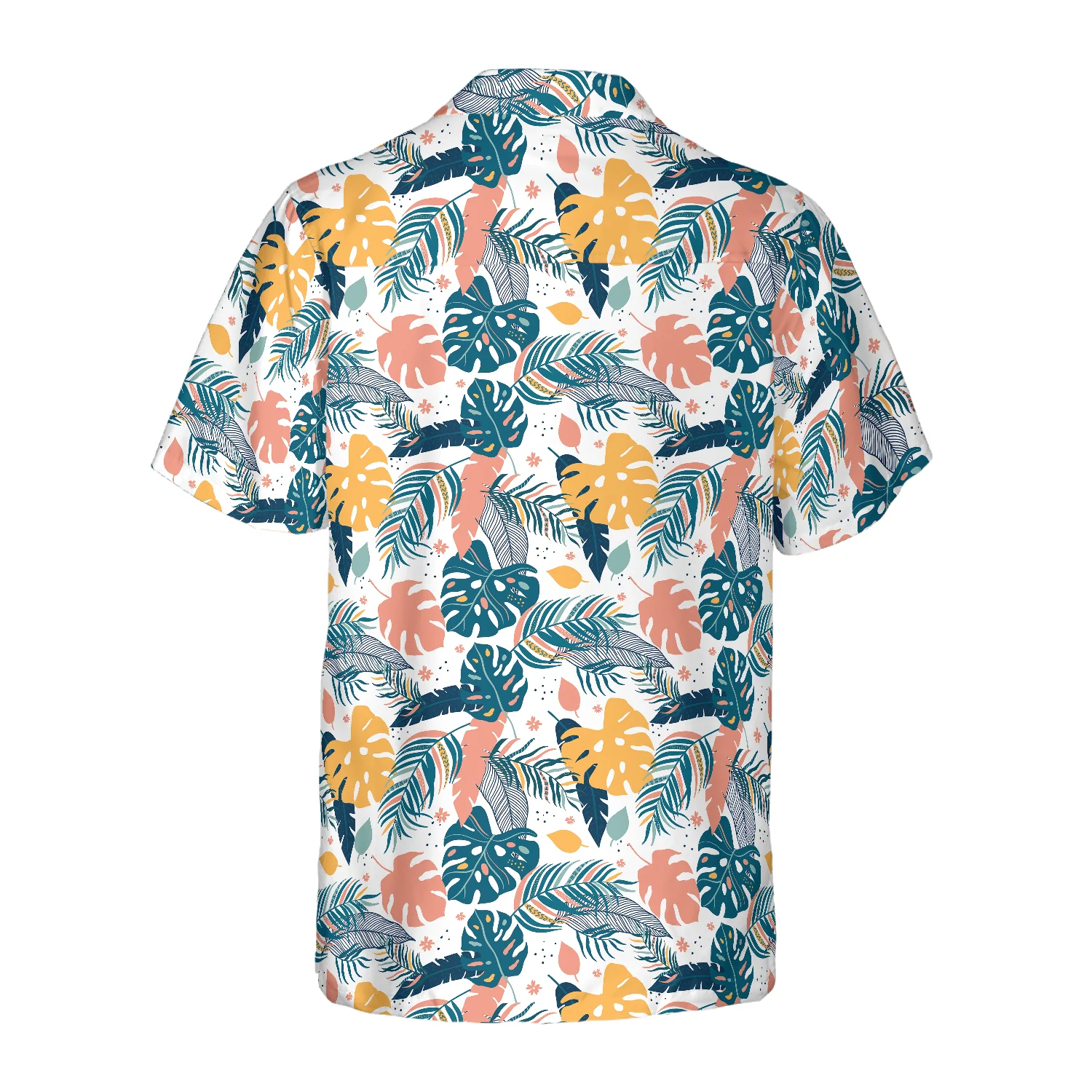Tropical Leaves Elegant Exotic Aloha Hawaiian Shirt For Summer, Colorful Hawaiian Shirt Outfit For Men Women, Gift For Friend, Team, Family - Image 3