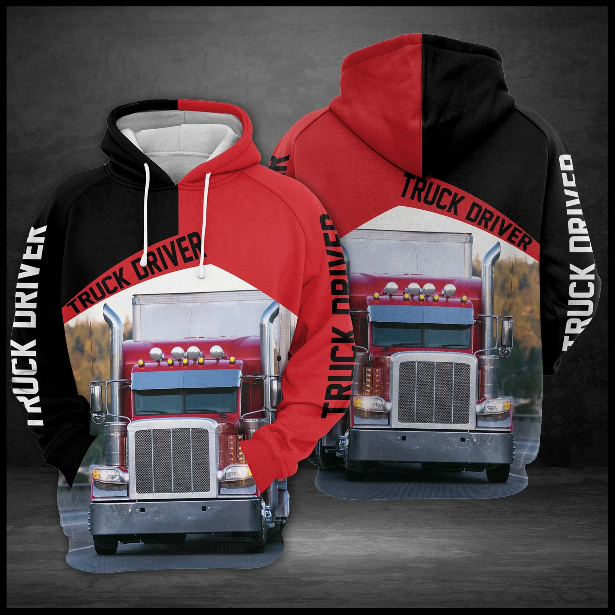 Truck Driver Pullover Premium Hoodie, Perfect Outfit For Men And Women On Christmas New Year Autumn Winter - Image 2