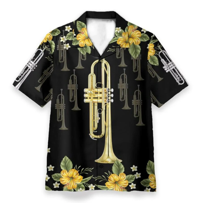 Trumpet Hawaiian Shirt - Perfect Gift For Friends, Family - Image 2