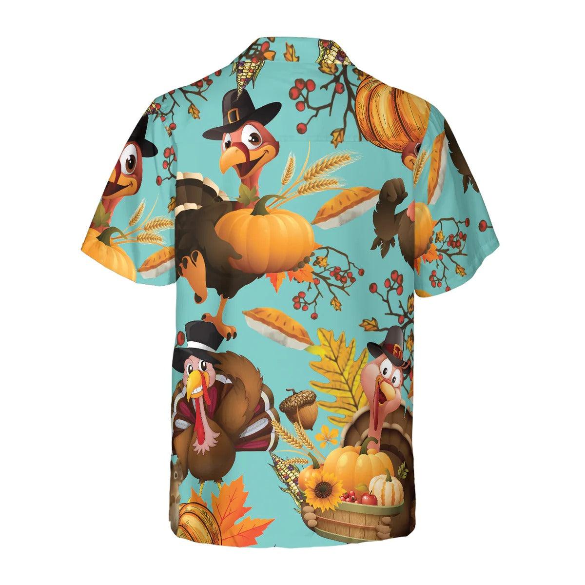 Turkey For Thanksgiving Hawaiian Shirt, Thanksgiving Gobble Shirt, Gift For Thanksgiving Day - Perfect Gift For Lover, Friend, Family - Image 3