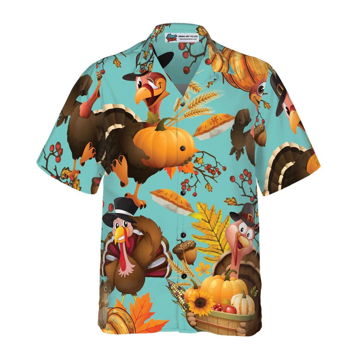 Turkey For Thanksgiving Hawaiian Shirt, Thanksgiving Gobble Shirt, Gift For Thanksgiving Day - Perfect Gift For Lover, Friend, Family - Image 4