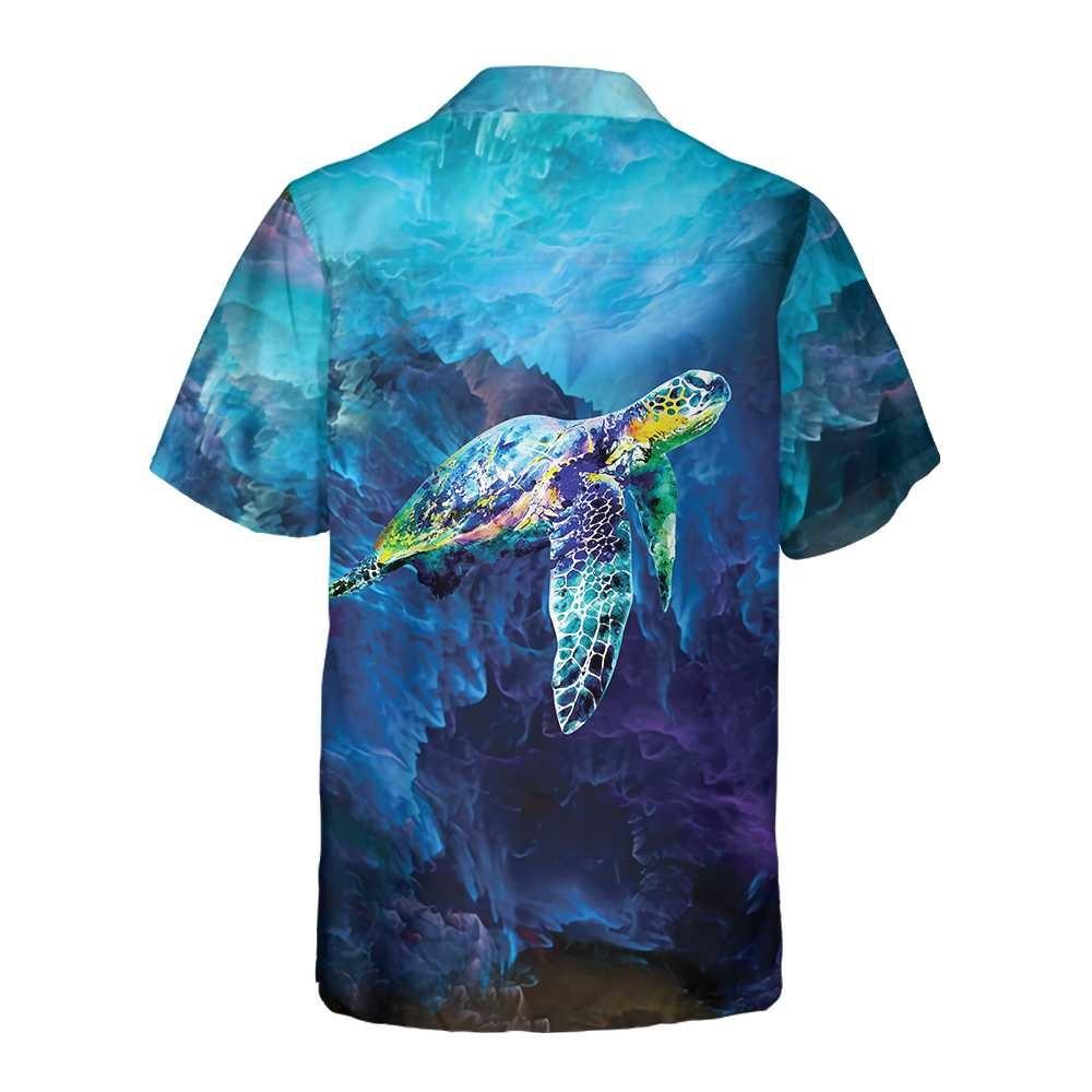 Turtle Flag American Hawaiian Shirt, Turtle Shirt For Men & Women - Perfect Gift For Turtle Lover, Friend, Family - Image 3