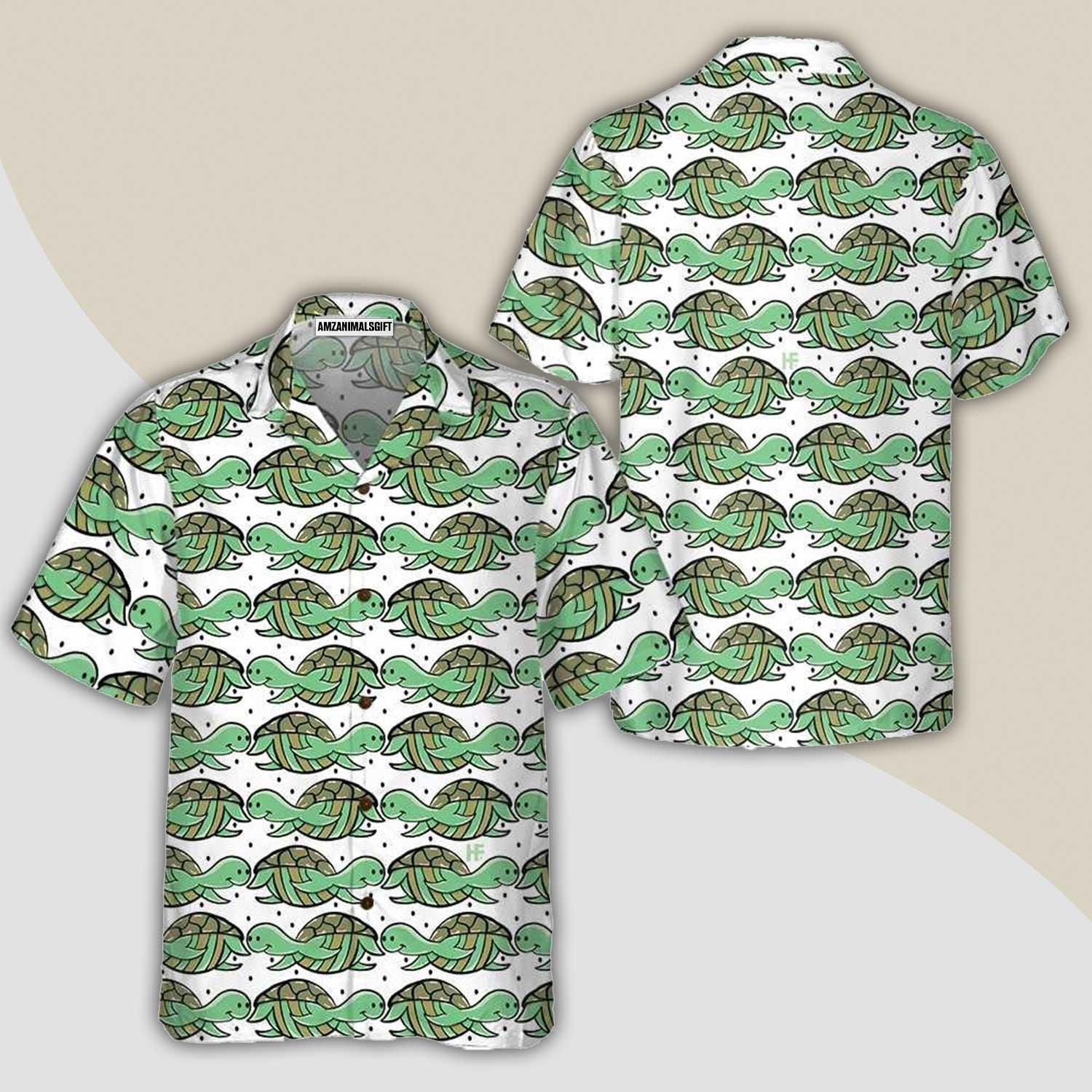 Turtle Flag American Hawaiian Shirt, Turtle Shirt For Men & Women - Perfect Gift For Turtle Lover, Friend, Family