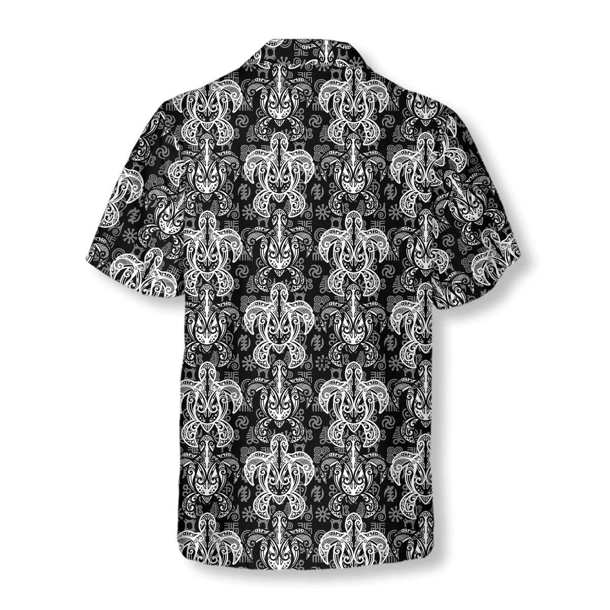 Turtle Hawaiian Shirt, Indigenous Tribal Polynesian Style Sea Turtle Hawaiian Shirt, Turtle Shirt For Men & Women - Gift For Lover, Friend, Family - Image 5