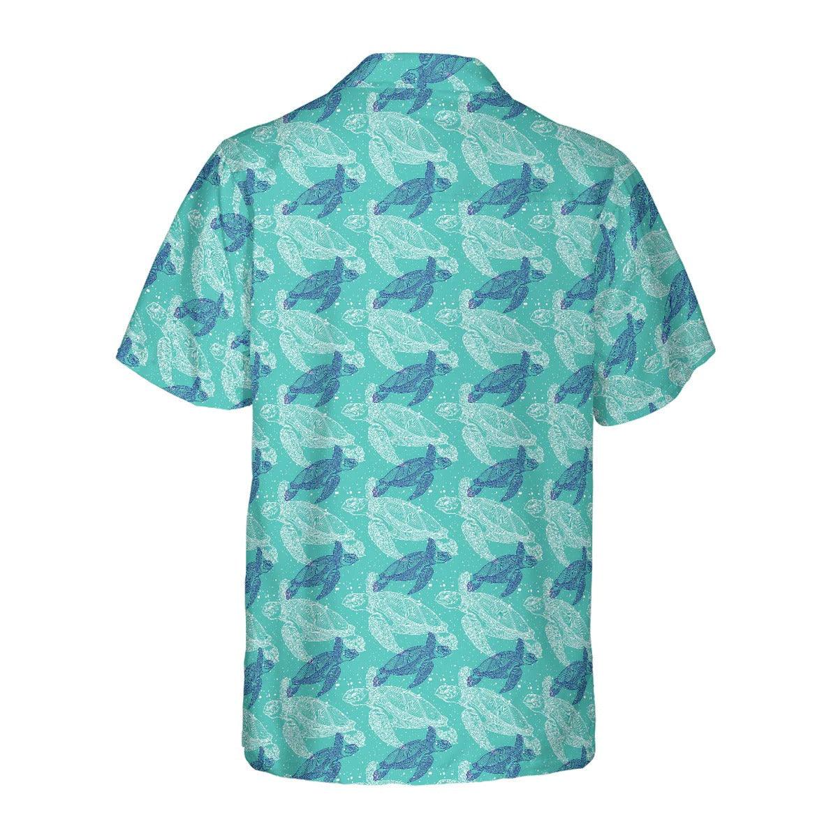 Turtle Hawaiian Shirt, Marine Life Sea Turtle Hawaiian Shirt, Turtle Shirt For Men & Women - Perfect Gift For Turtle Lover, Friend, Family - Image 2