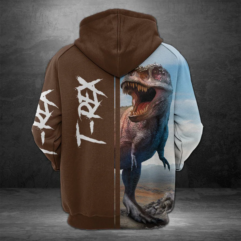 Tyrannosaurus Pullover Premium Hoodie, Perfect Outfit For Men And Women On Christmas New Year Autumn Winter - Image 3