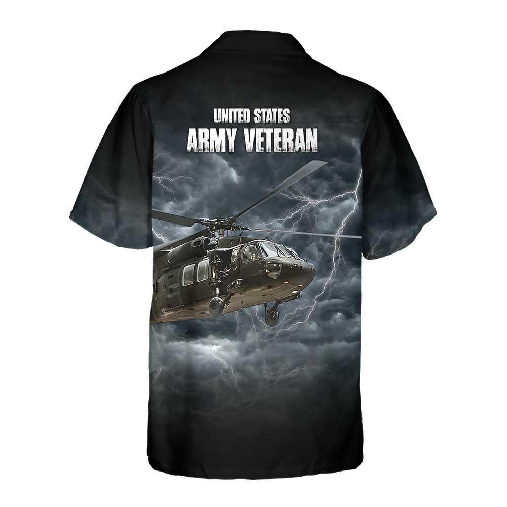 United States Army Veteran Aloha Hawaiian Shirt For Summer, US Proud Helicopter Hawaiian Shirt For Men Women Adults, Gift For Friend, Veteran Day - Image 3