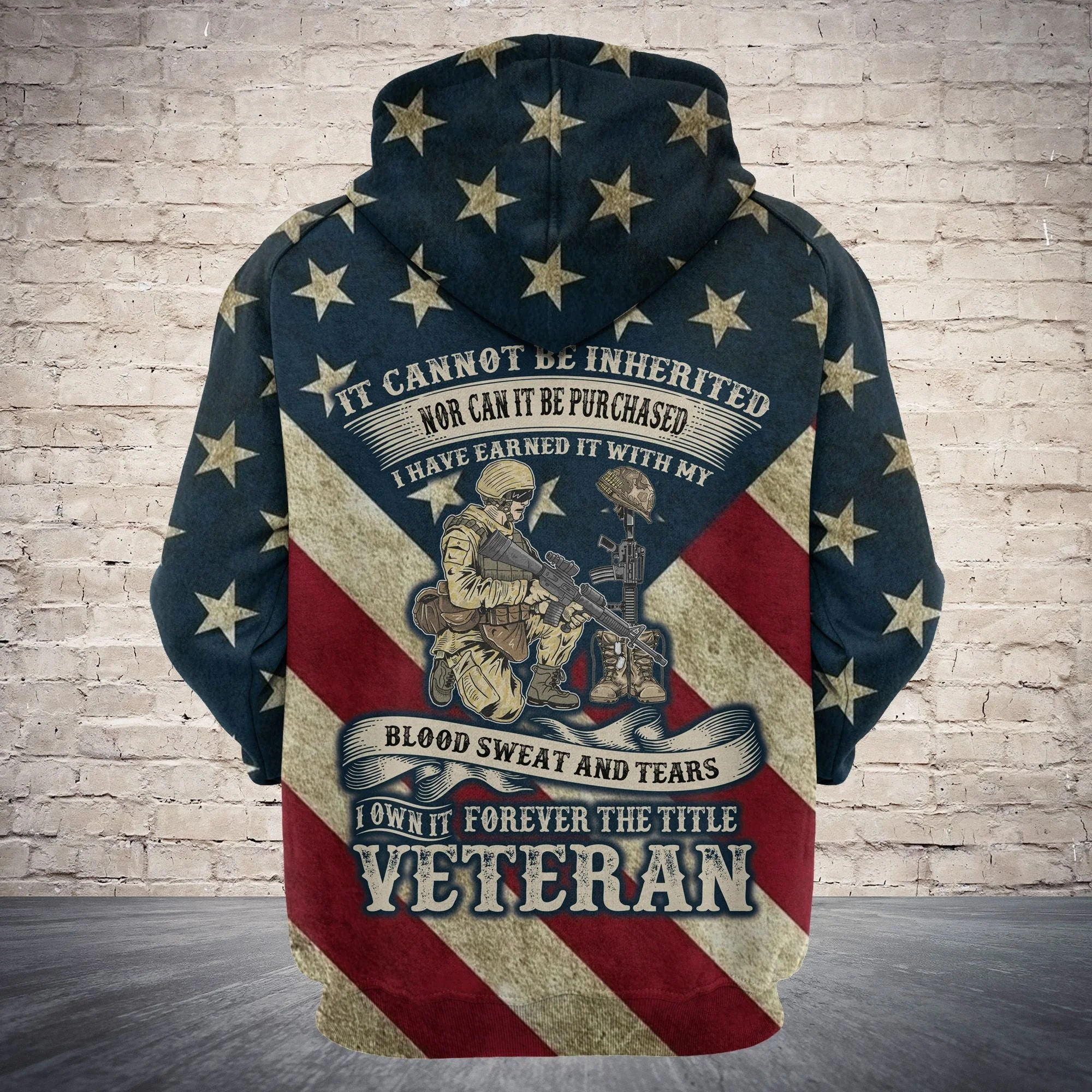 Veteran Forever Pullover Premium Hoodie, Perfect Outfit For Men And Women On Christmas New Year Autumn Winter - Image 3
