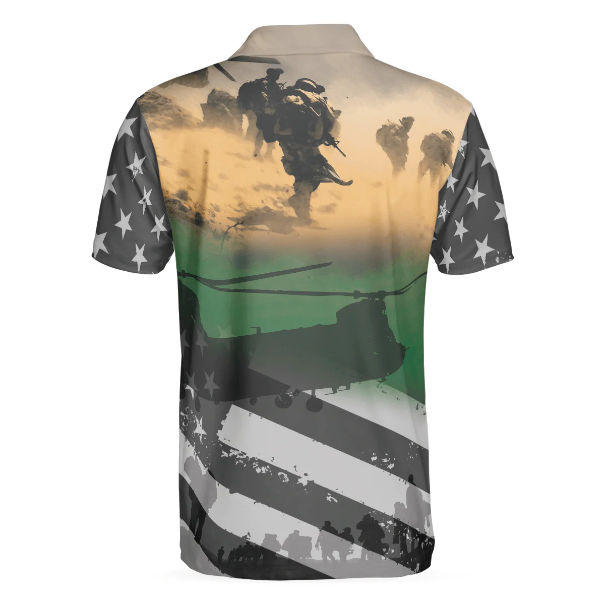 Veteran Proudly Served The US Army Veteran Polo Shirt, Proud US Army Veteran Shirt For Men, Veteran Gift - Perfect Gift For Men - Image 3