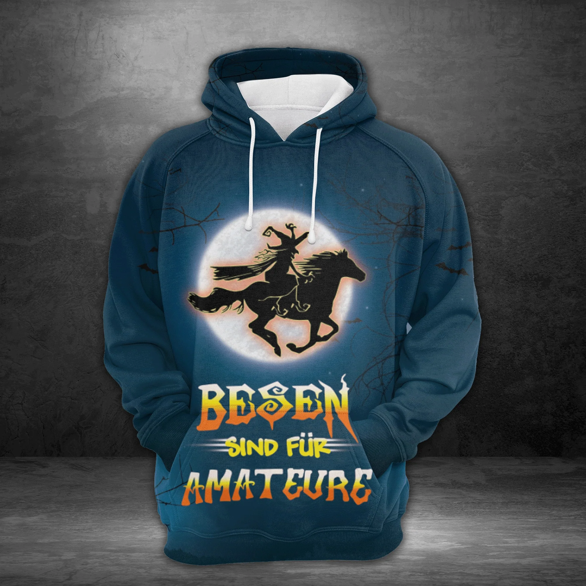 Witch Riding Horse Pullover Premium Hoodie, Perfect Outfit For Men And Women On Christmas Halloween New Year Autumn Winter - Image 2