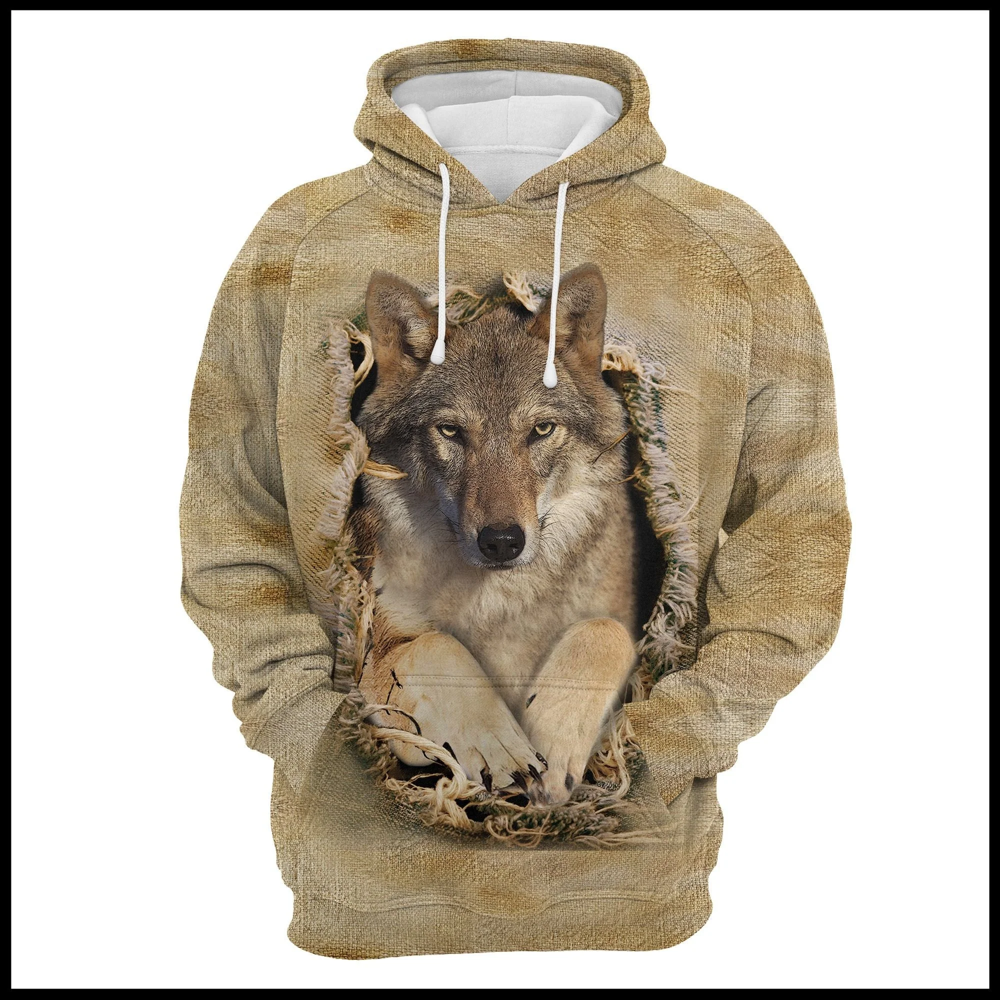 Wolf Scratch Pullover Premium Hoodie, Perfect Outfit For Men And Women On Christmas New Year Autumn Winter - Image 2