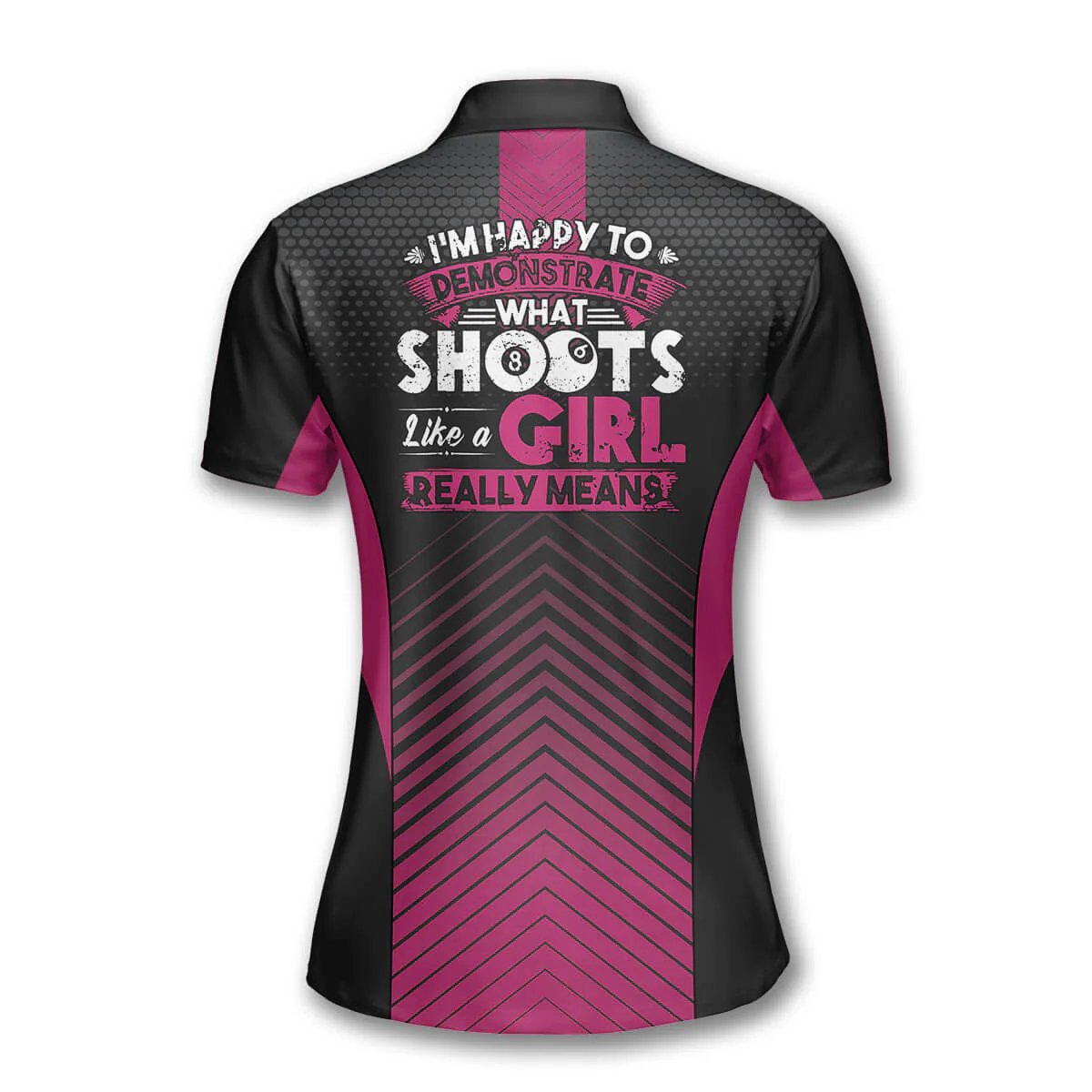 Women Billiards Polo Shirt, Personalized Billiards I'm Happy To Demonstrate What Shoots Polo Shirt For Women, Billiards Lover - Image 3