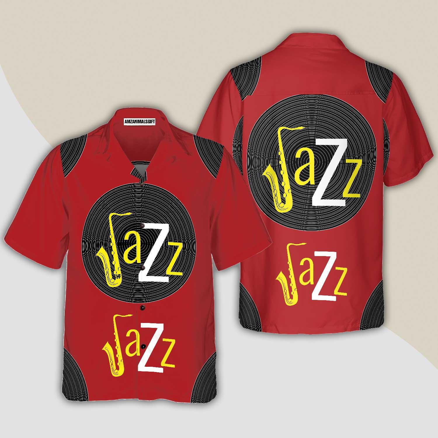 World Of Jazz Hawaiian Shirt, Colorful Summer Aloha Shirt For Men Women, Gift For Friend, Family, Husband, Wife, Jazz Lover