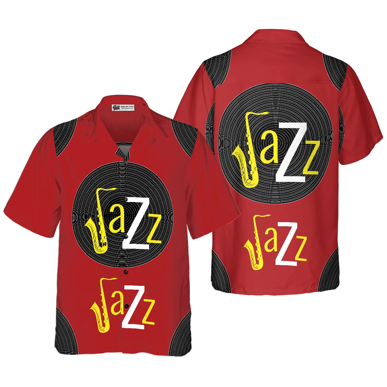 World Of Jazz Hawaiian Shirt, Colorful Summer Aloha Shirt For Men Women, Gift For Friend, Family, Husband, Wife, Jazz Lover - Image 2