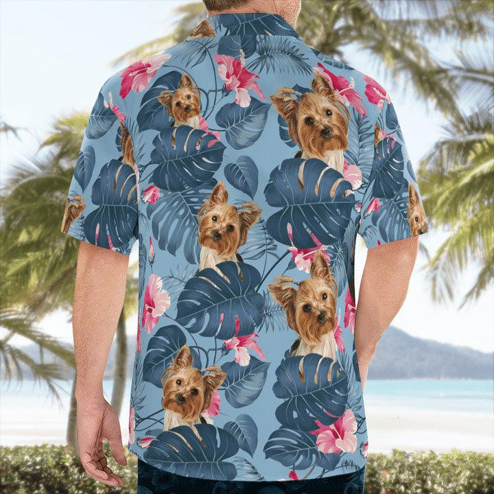 Yorkshire Aloha Hawaiian Shirt, Yorkie Tropical Floral Pattern Aloha Shirt For Summer, Yorkie Hawaiian Shirt - Perfect Gift For Men, Women, Dog Lover