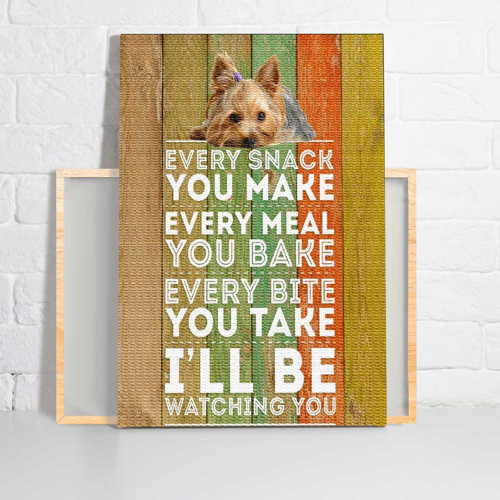 Yorkshire I’ll Be Watching - Matte Canvas, Wall Decor Visual Art - Perfect Gift For Yorkshire Terrier Owner, Breeder Or Yorkshire Terrier Groomer Who Loves This Breed - Image 2