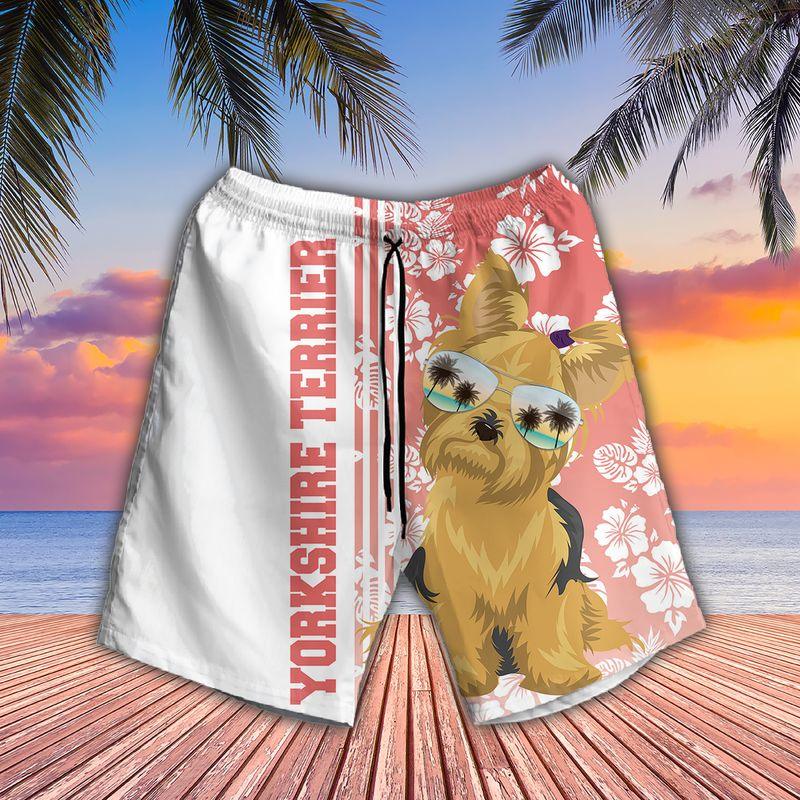 Yorkshire Terrier Dog Aloha Hawaiian Shirts For Summer, Yorkie Tropical Hawaiian Shirt For Men Women, Beachwear Gift For Dog Lovers, Dog Mom Dad - Image 3
