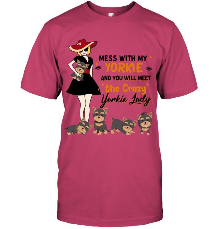 Yorkshire Terrier Yorkie Unisex T-Shirt - Mess With My Yorkie Unisex T-Shirt - Gift for Dog Lovers, Family, Friends - Image 3
