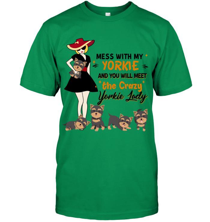 Yorkshire Terrier Yorkie Unisex T-Shirt - Mess With My Yorkie Unisex T-Shirt - Gift for Dog Lovers, Family, Friends - Image 4
