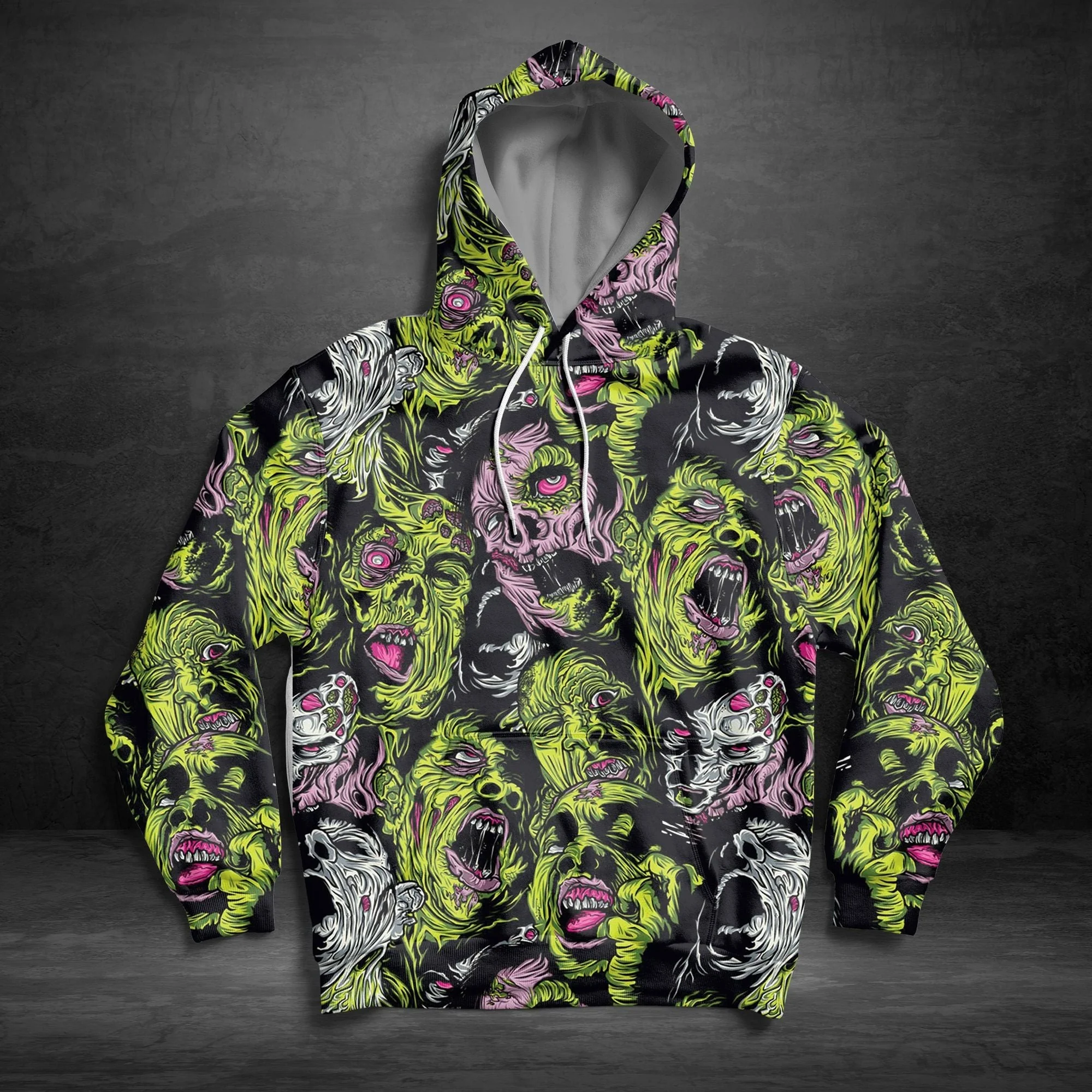 Zombie Costume Pullover Premium Hoodie, Perfect Outfit For Men And Women On Christmas New Year Autumn Winter - Image 3